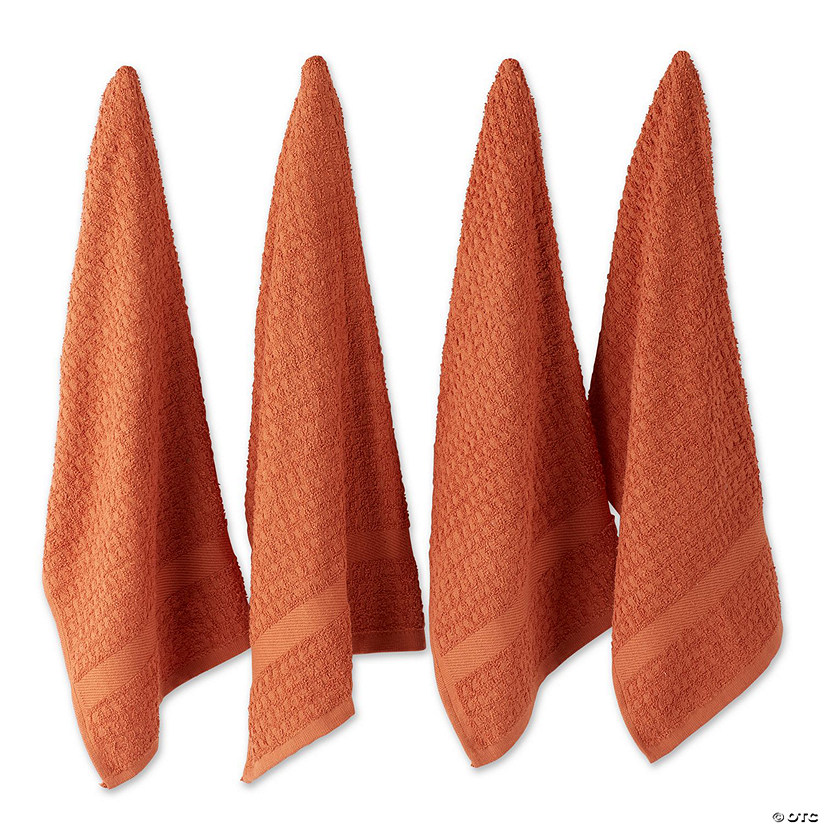 Solid Spice Waffle Terry Dishtowel (Set Of 4) Image