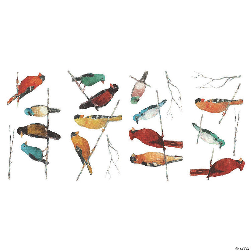 Song Birds Peel And Stick Wall Decals