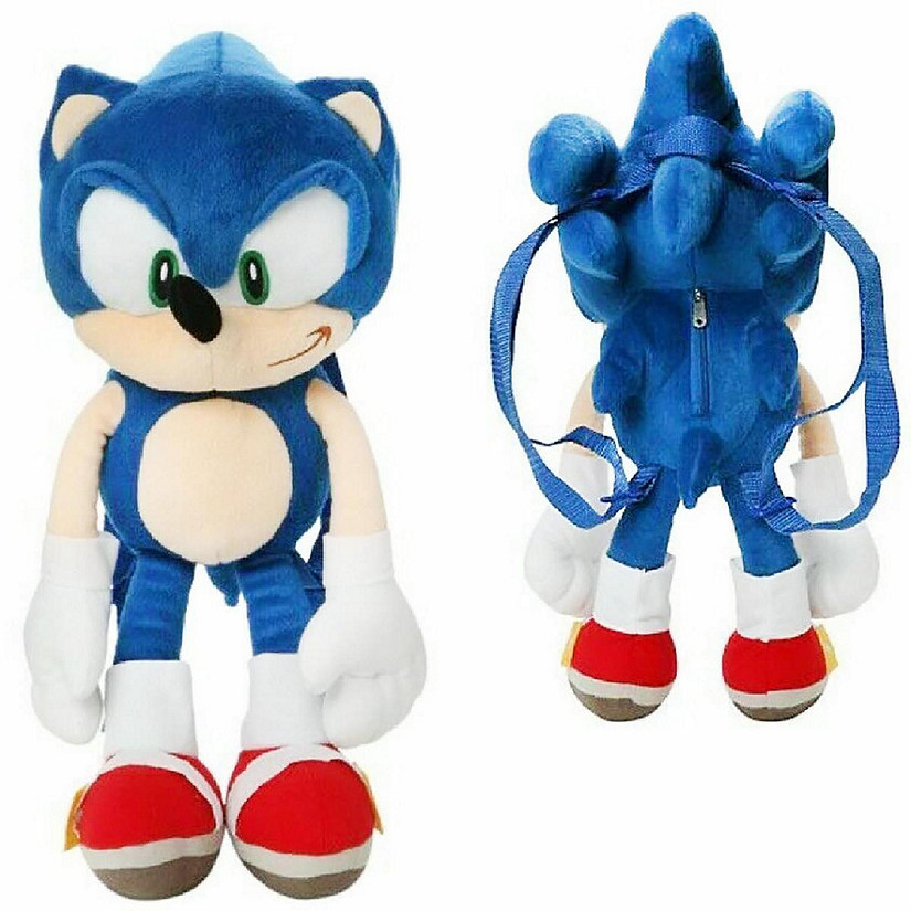 Sonic the Hedgehog 17 Inch Plush Backpack Image
