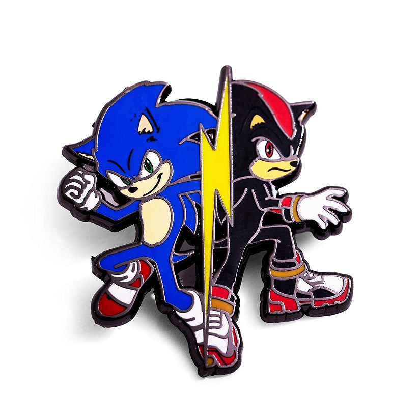 Sonic The Hedgehog 3 Sonic and Shadow Enamel Pin Image