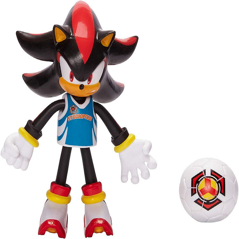 Sonic the Hedgehog 4 Inch Bendable Figure  Rugby Shadow Image