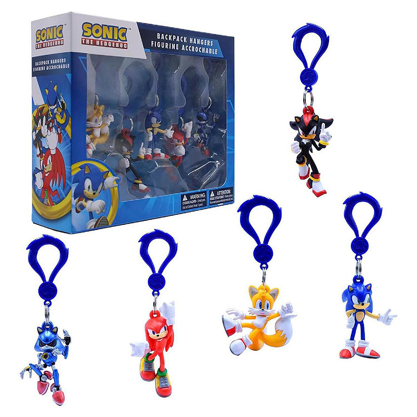 Sonic the Hedgehog 5-Piece Backpack Hanger Collectors Box Image