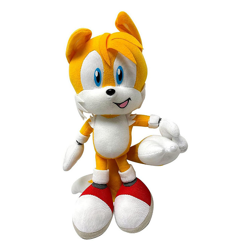 Sonic The Hedgehog 9 Inch Plush  Tails Holding Tail Image
