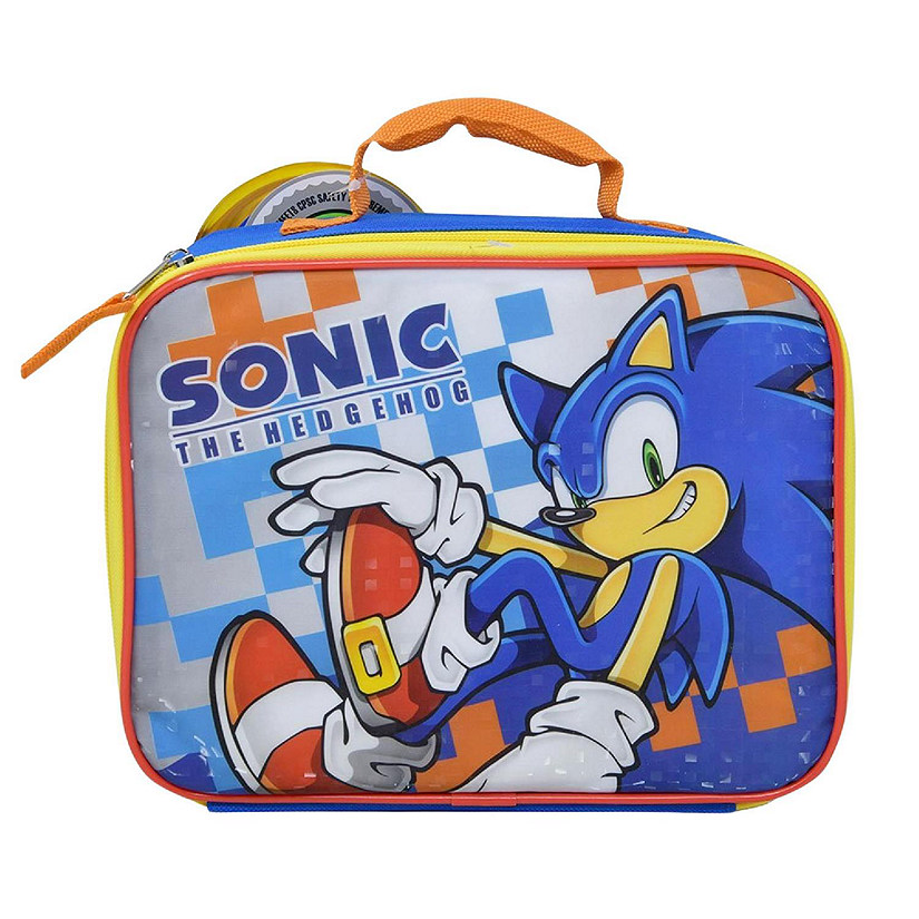 Sonic The Hedgehog Rectangle Lunch Bag  9.5 x 3 x 8 Inches Image