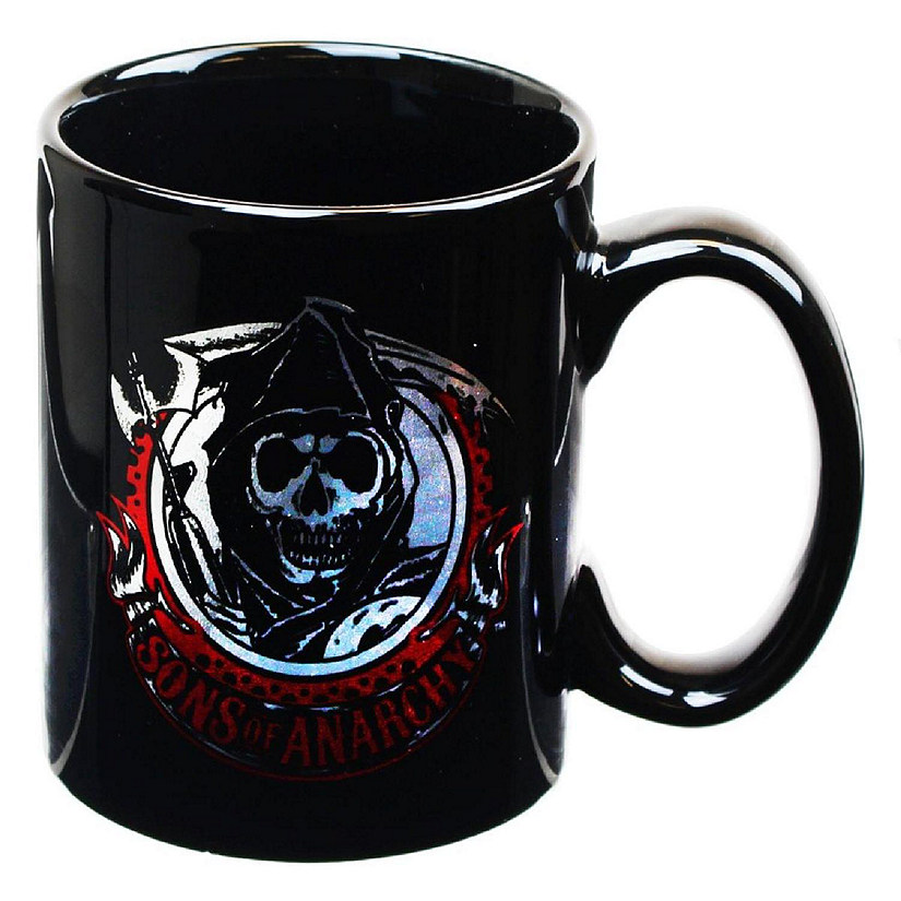 Sons of Anarchy SAMCRO Grim Reaper Logo 22oz Coffee Mug Image