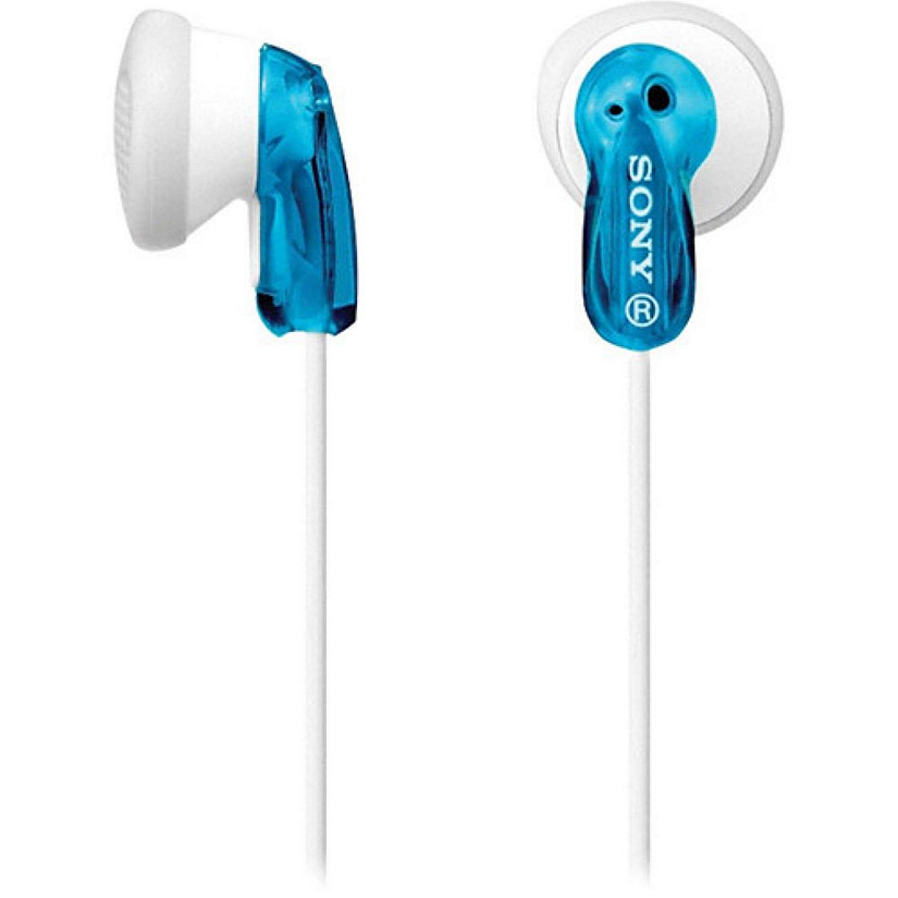 Sony MDR-E9LP/BLU Headphones Ear-Bud - Wired 3.5 mm Jack Blue Image