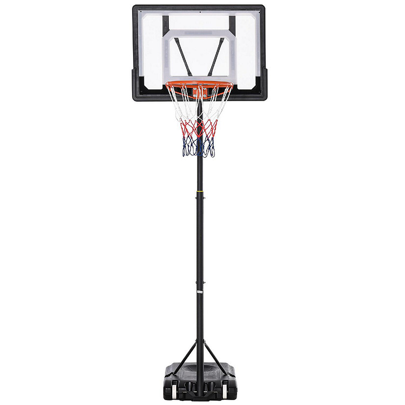 Soozier Portable Basketball Hoop System Stand with 33in Backboard Height Adjustable 5FT 7FT for Youth Indoor Outdoor Use Image