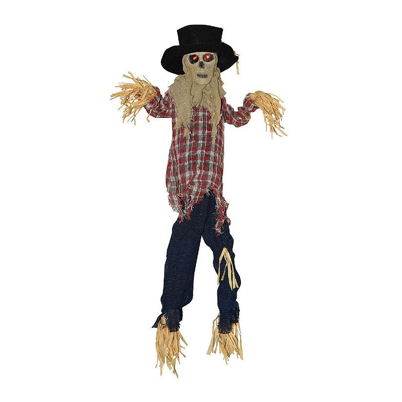 Sound Activated Kicking Scarecrow Halloween Decoration Image