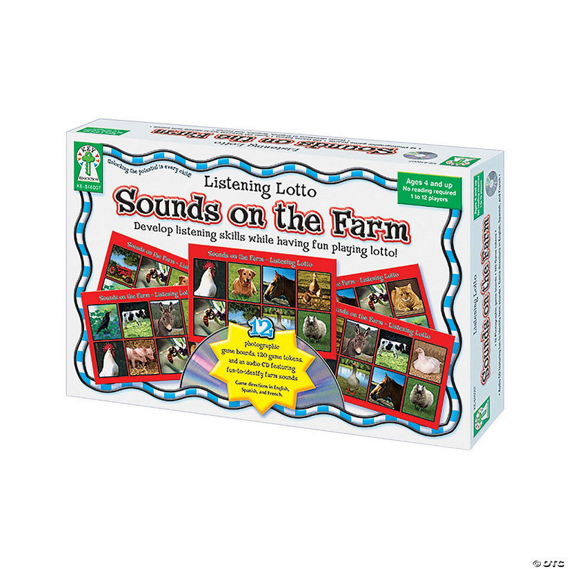 Sounds on a Farm Listening Lotto Game Image