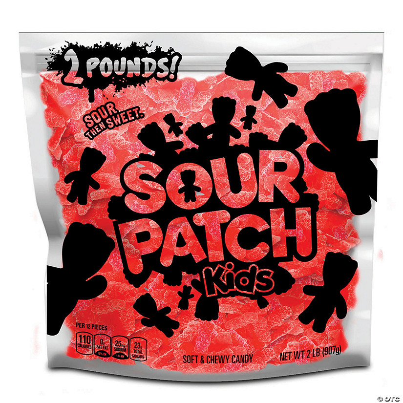 SOUR PATCH KIDS Redberry Soft & Chewy Candy, Just Red (2 Pound Party Size Bag) Image