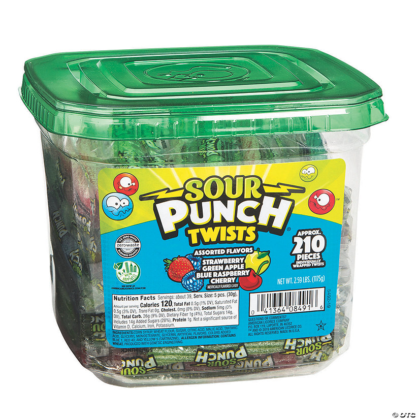 Sour Punch&#174; Licorice Twists Candy - 210 Pc. Image