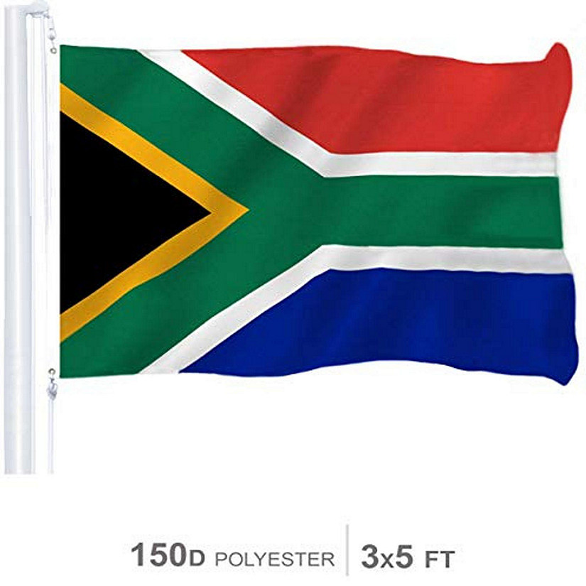 South Africa South African Flag 150D Printed Polyester 3x5 Ft Image