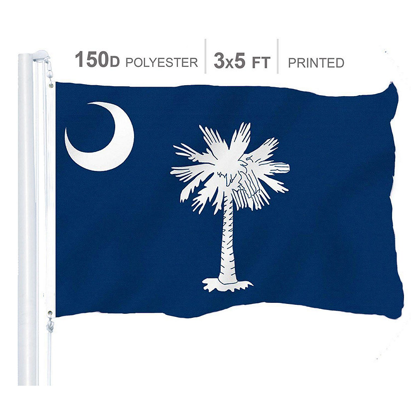 South Carolina Flag 150D Printed Polyester 3x5 Ft Image