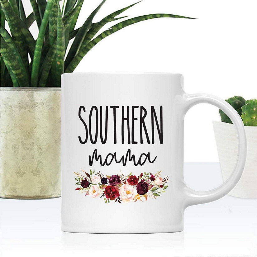 Southern Mama Florals Ceramic Mug Image