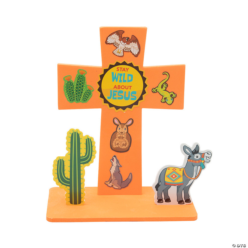 Southwest VBS Stand-Up Cross Craft Kit - Makes 12 Image