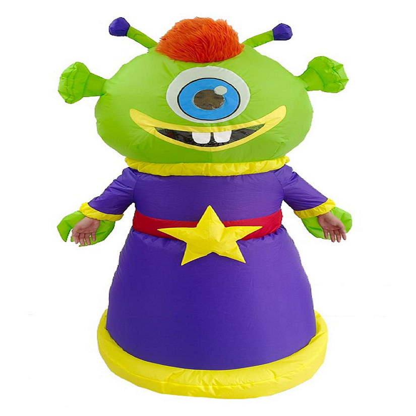 Space Alien Adult Inflatable Costume  One Size Image