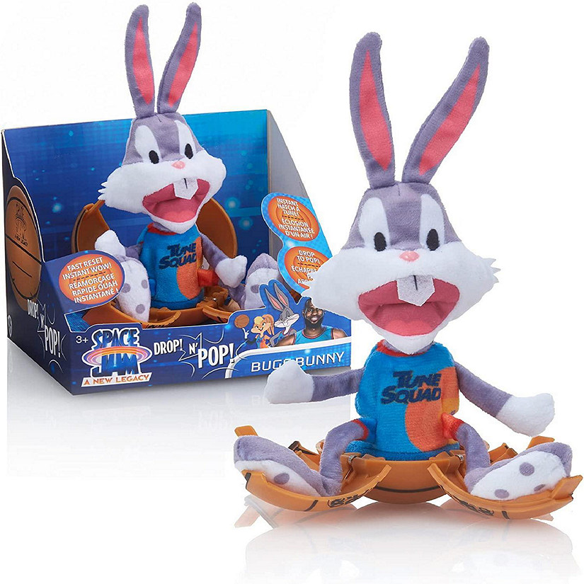 Space Jam A New Legacy: Bugs Bunny Plush Drop 'n Pop Basketball Kids Interactive Toy WOW! Stuff Image