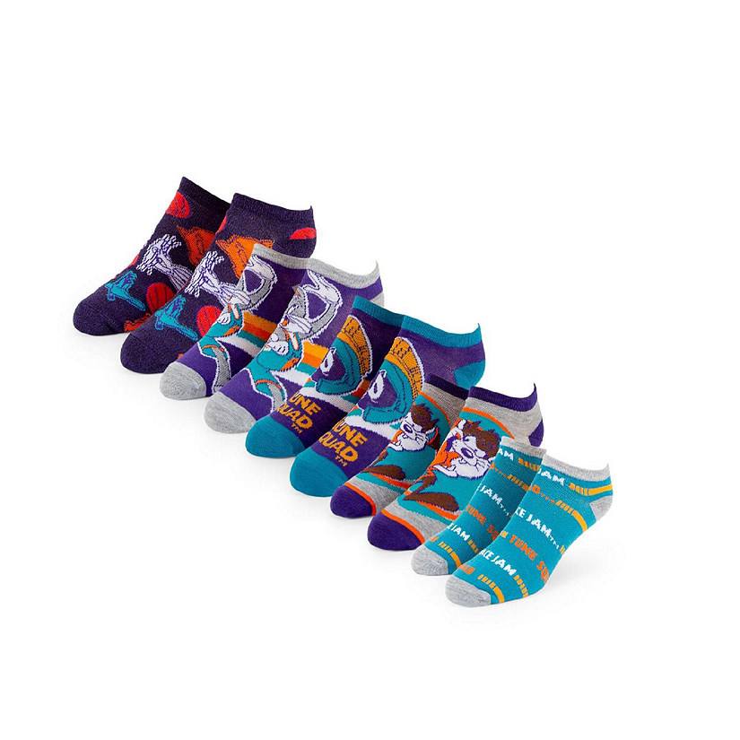 Space Jam Unisex Low-Cut Ankle Socks  5 Pairs  Size 4-10 Image