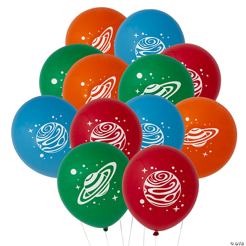 Space Party 11" Latex Balloons - 24 Pc. Image