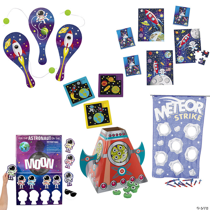 Space Party Games Kit - 59 Pc. Image