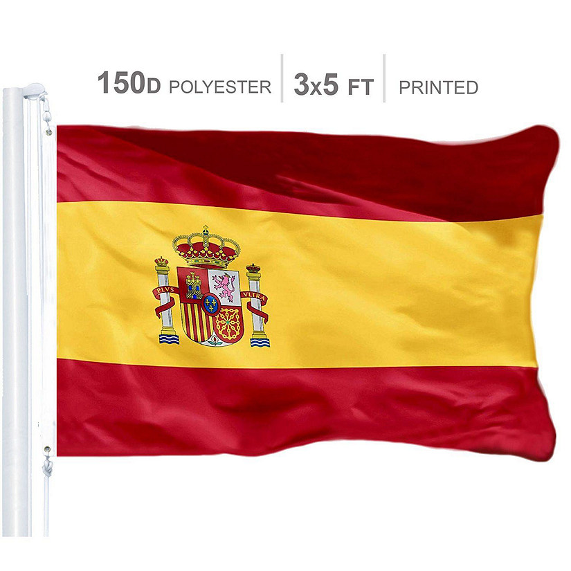 Spain Spanish Flag 150D Printed Polyester 3x5 Ft Image