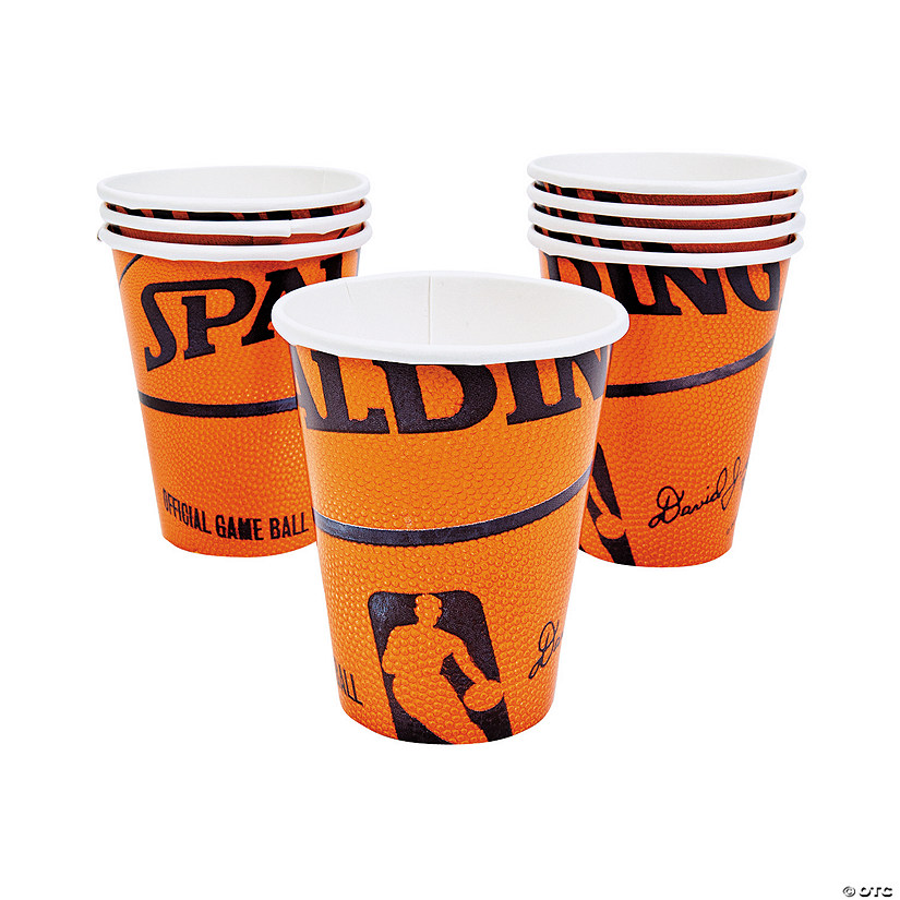 Spalding&#174; Basketball Paper Cups - 18 Ct. Image