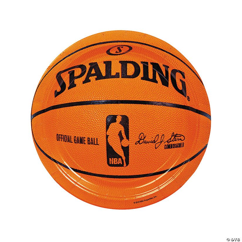 Spalding® Basketball Paper Dinner Plates