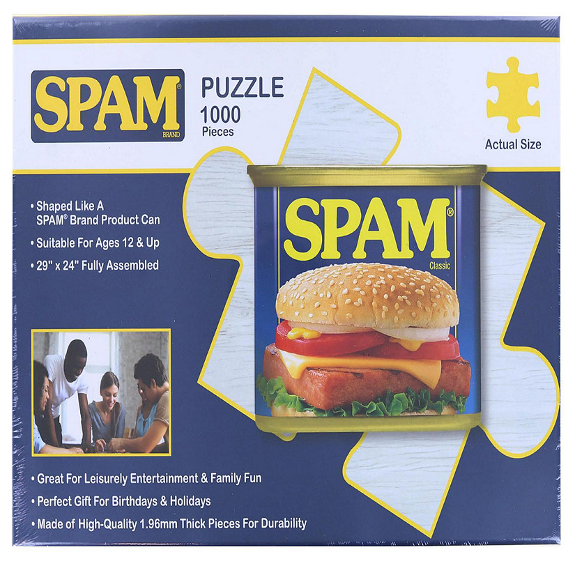 SPAM Brand Can Shaped 1000 Piece Jigsaw Puzzle Image