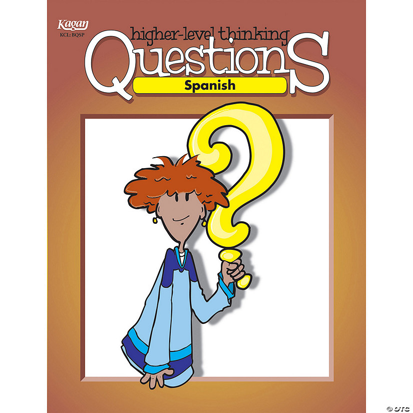 Spanish Higher-Level Thinking Questions Book, Grade K-12 Image