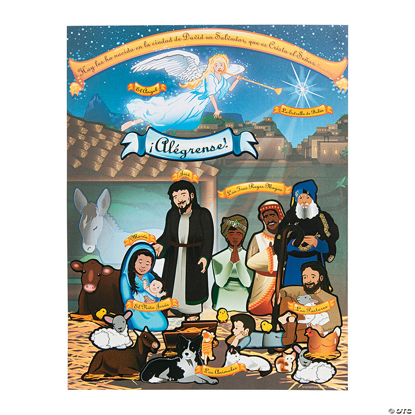 Spanish Nativity Sticker Scenes Discontinued