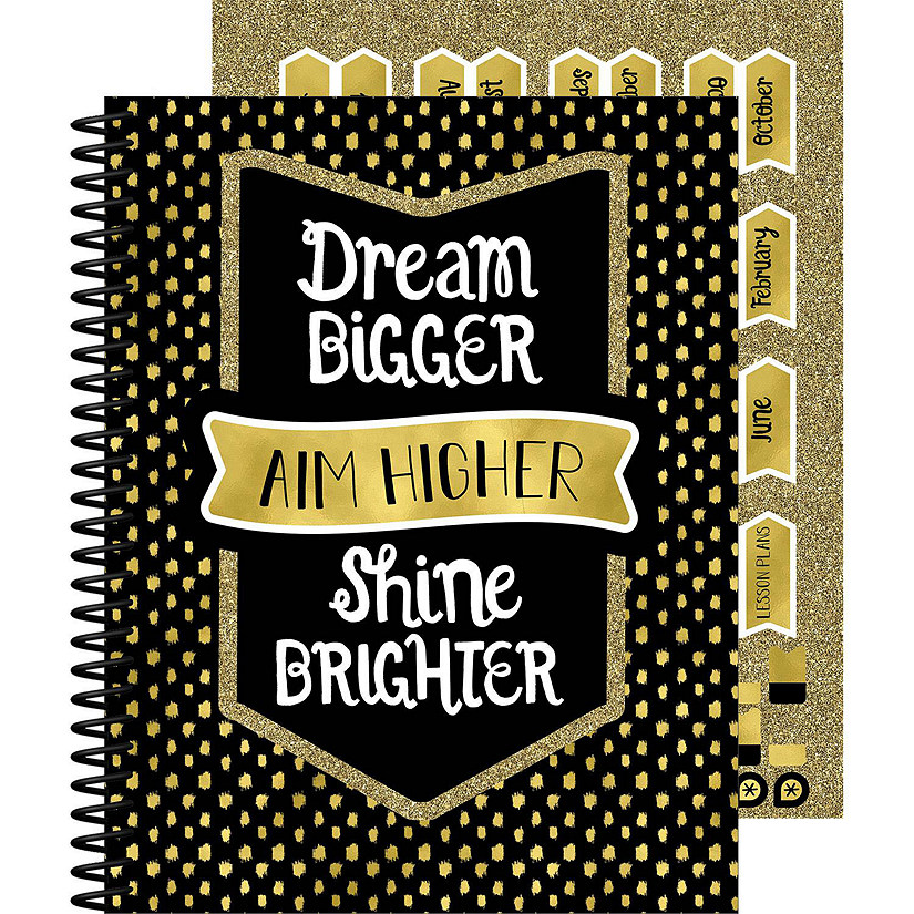 Sparkle and Shine Undated Daily Teacher Planner Image