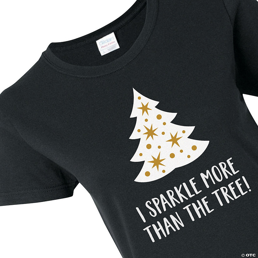Sparkle Christmas Tree Women's T-Shirt - 2XL Image