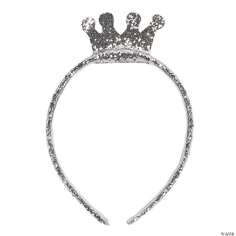 Sparkle Crown Headbands - 12 Pc. Image