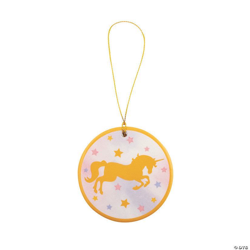 Sparkle Unicorn Ceramic Ornaments - 12 Pc.  Image