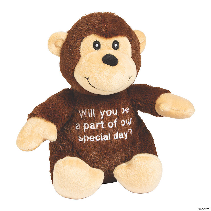 Special Day Stuffed Wedding Monkey Image