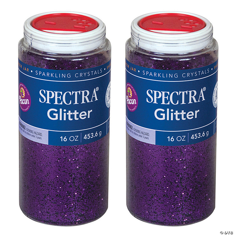 Spectra Glitter, Purple, 1 lb. Per Jar, 2 Jars Image