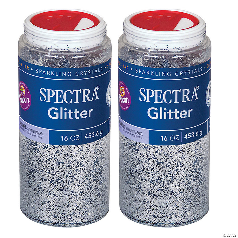 Spectra Glitter, Silver, 1 lb. Per Jar, 2 Jars Image