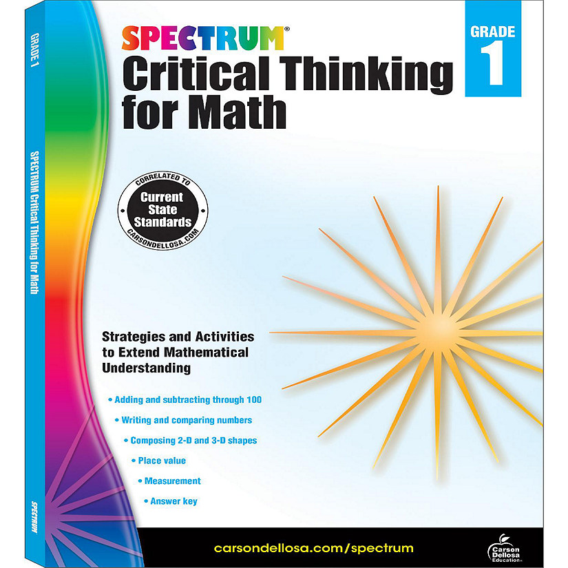 Spectrum Critical Thinking for Math, Grade 1 Image