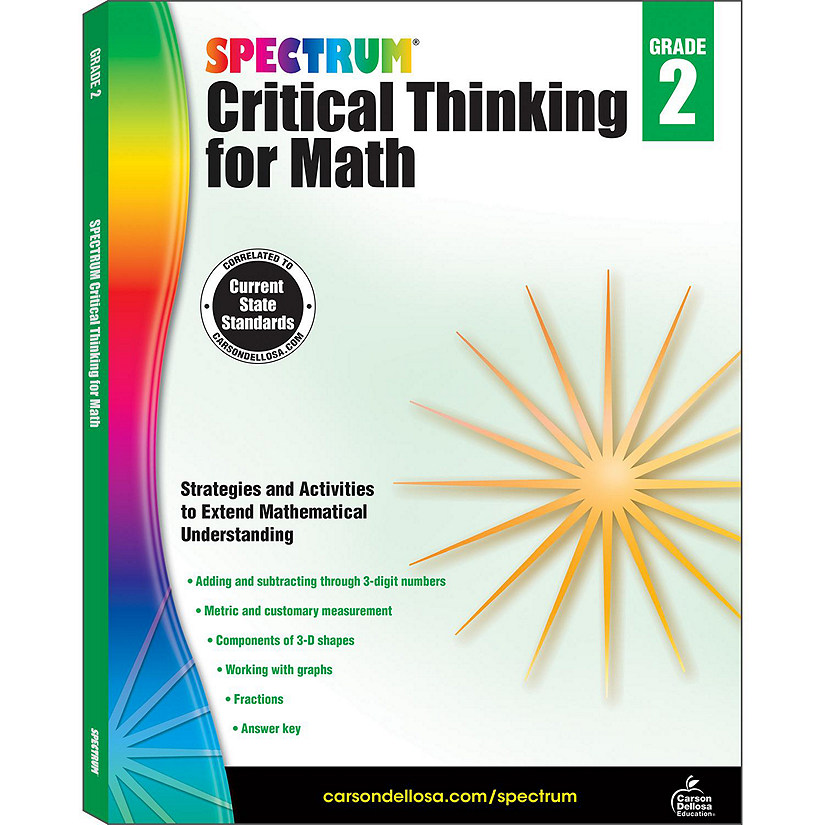 Spectrum Critical Thinking for Math, Grade 2 Image
