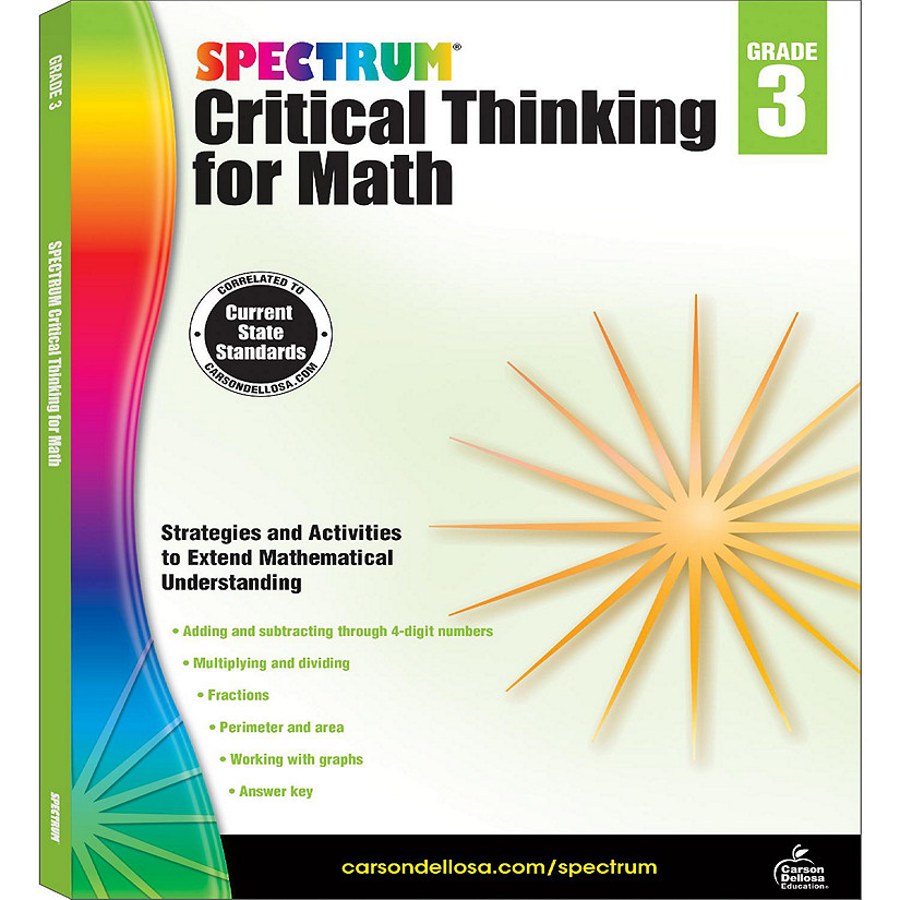 Spectrum Critical Thinking for Math, Grade 3 Image