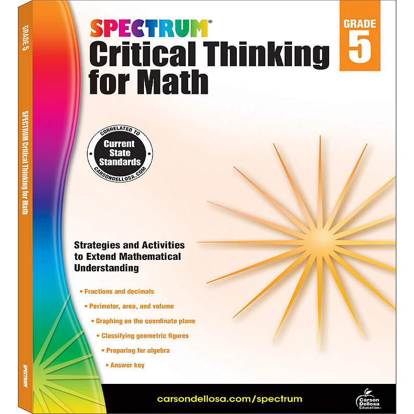 Spectrum Critical Thinking for Math, Grade 5 Image