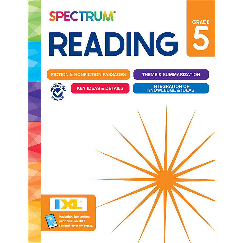 Spectrum Grade 5 Reading Workbook, Reading Comprehension, 5th Grade Reading Books With Nonfiction and Fiction Passages &amp; More Image
