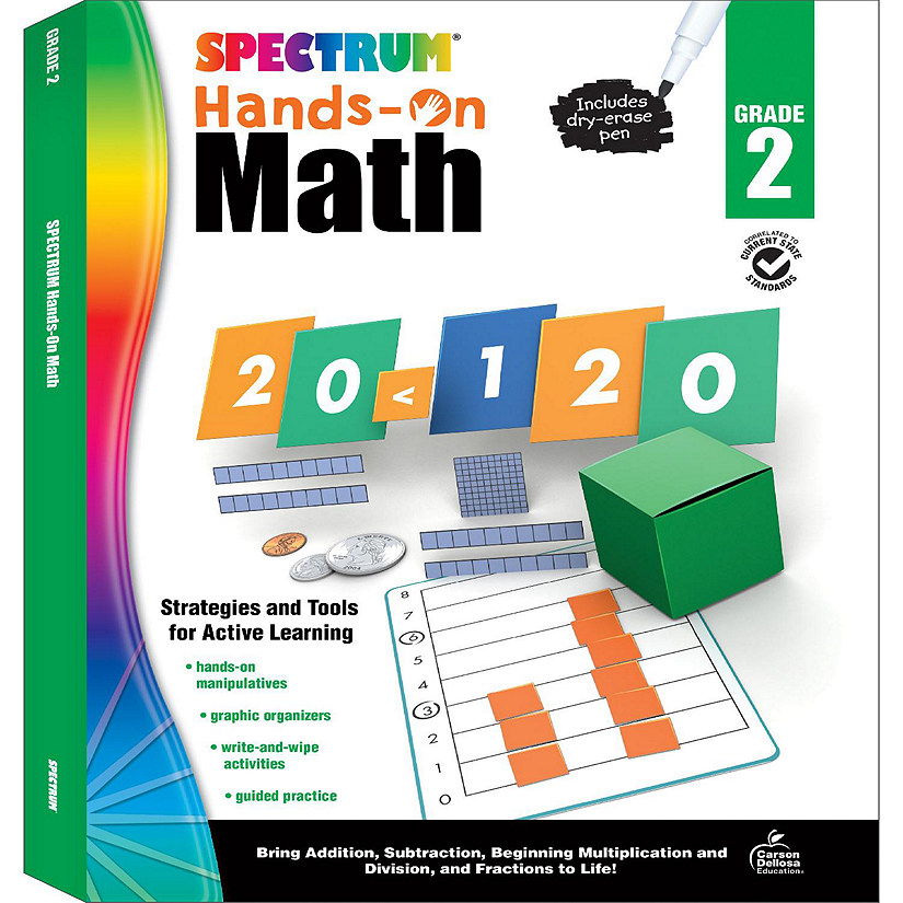 Spectrum Hands-On Math , Grade 2 Image