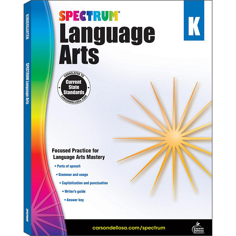 Spectrum Language Arts, Grade K Image