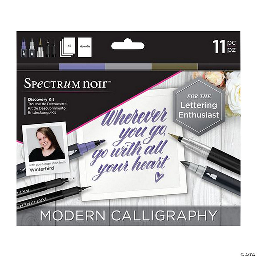 Spectrum Noir&amp;#8482; Modern Calligraphy Drawing Kit - 11 Pc. Image