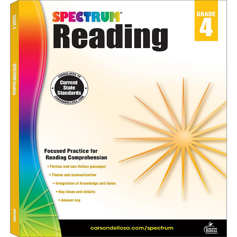 Spectrum Reading Workbook, Grade 4 Image