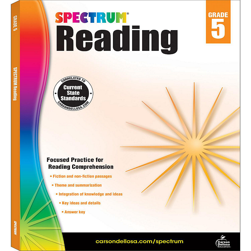 Spectrum Reading Workbook, Grade 5 Image