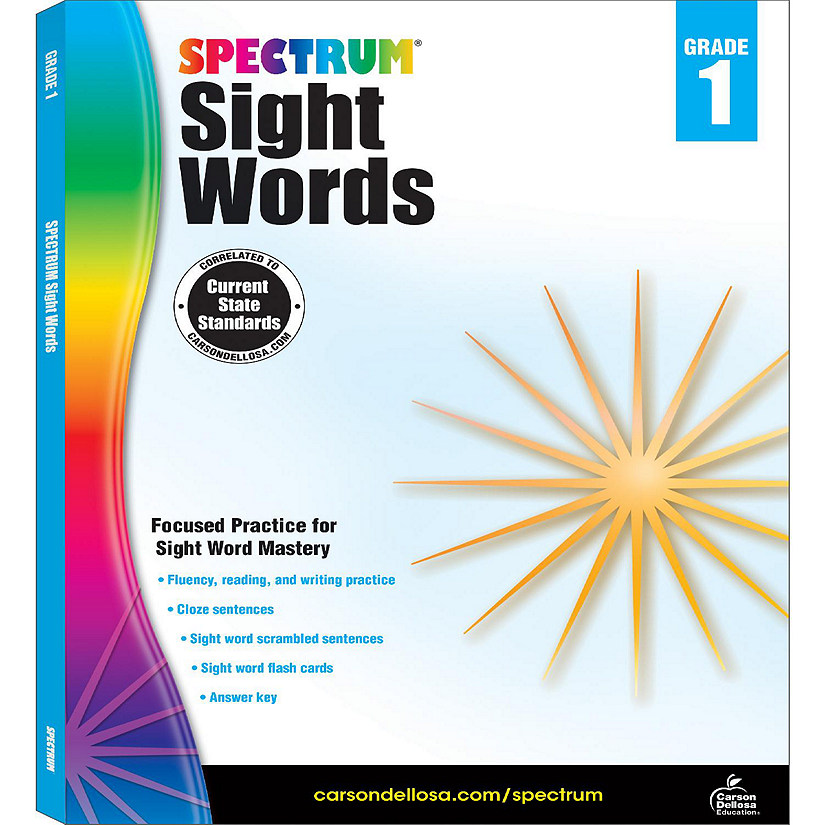 Spectrum Sight Words, Grade 1 Image