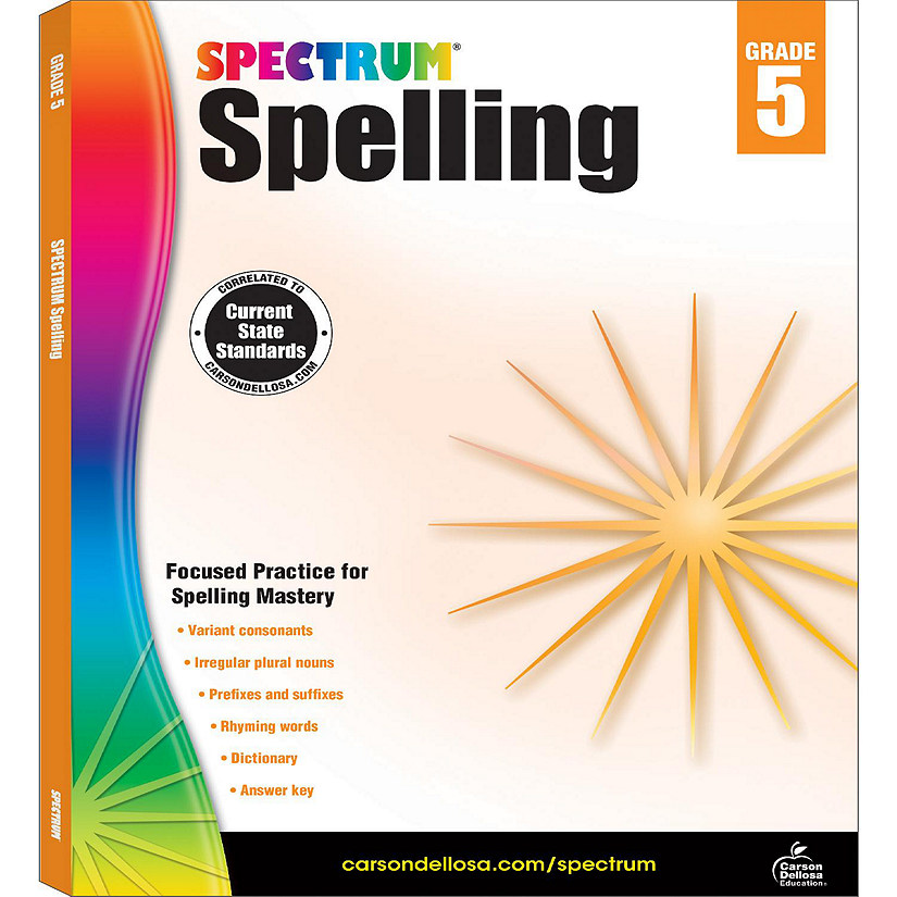 Spectrum Spelling, Grade 5 Image