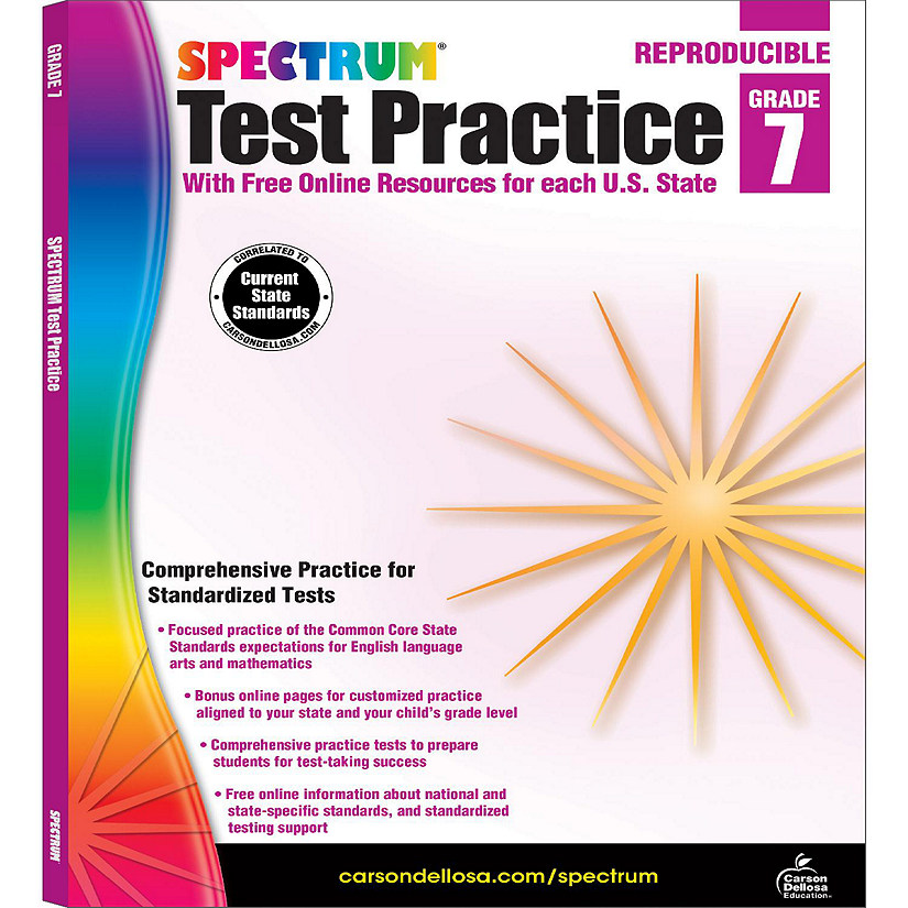 Spectrum Test Practice, Grade 7 Image